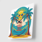 Officially Retired Funny Retirement Shirt スクエア壁時計 (傾斜)