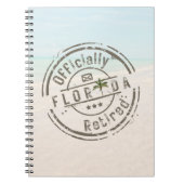 Officially Retired in Florida Tropical Beach Ocean ノートブック (正面)