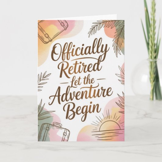 Officially Retired – Let the Adventure Begin カード (正面)