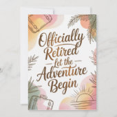 Officially Retired – Let the Adventure Begin カード (正面)