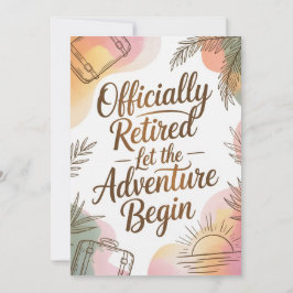 Officially Retired – Let the Adventure Begin カード