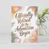 Officially Retired – Let the Adventure Begin カード (スタンド正面)