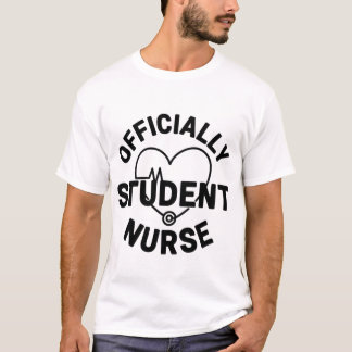 Officially Student Nurse Heart Stethoscope Tシャツ