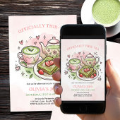 Officially Thir-tea Matcha Birthday Brunch Tea 招待状