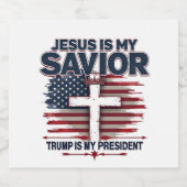 Officially Unburdened By What Has Been Trump 47  スパークリングワインラベル (シングルラベル)