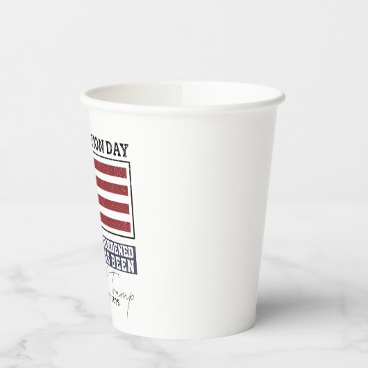 Officially Unburdened By What Has Been Trump 47  紙コップ (左)