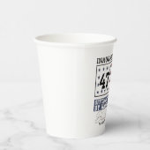 Officially Unburdened By What Has Been Trump 47  紙コップ (右)