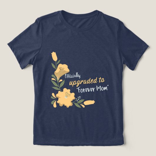 Officially upgraded to Forever Mom Adoptive Mom トライブレンドTシャツ (デザイン正面)