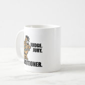 Offisa Pupp:「裁判官、陪審員、執行人」 コーヒーマグカップ (正面左)