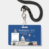 Offizielle Illuminati-Mitgliedskarte バッジ (正面(ネックストラップ付))