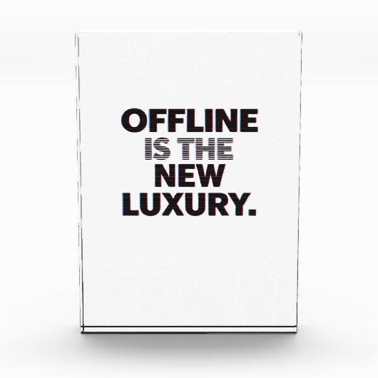 Offline Is The New Luxury: Digital Detox Quote フォトブロック (正面)