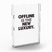 Offline Is The New Luxury: Digital Detox Quote フォトブロック (左)