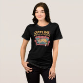 OFFLINE MODE ACTIVATED トライブレンドTシャツ (正面全面)
