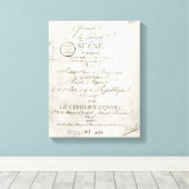 『Offrande a la Liberte』のスコアのカバー キャンバスプリント (インサイチュ (ウッドフロア))