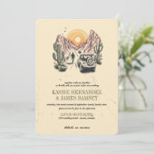 Offroad Canyon Couple Wedding 招待状 (スタンド正面)