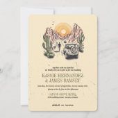 Offroad Canyon Couple Wedding 招待状 (正面)