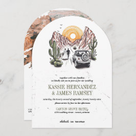 Offroad Canyon Couple Wedding 招待状