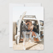 Offroad Canyon Couple Wedding 招待状 (裏面)