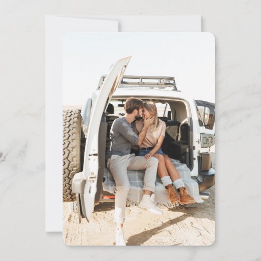 Offroad Canyon Couple Wedding 招待状 (裏面)