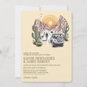 Offroad Canyon Couple Wedding 招待状 (正面)