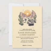 Offroad Canyon Couple Wedding 招待状 (正面)