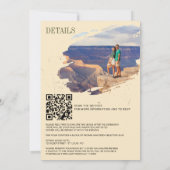 Offroad Canyon Couple Wedding 招待状 (裏面)