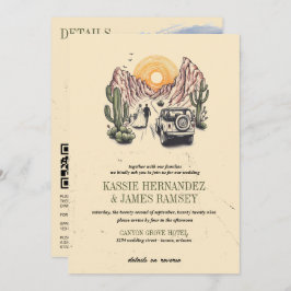 Offroad Canyon Couple Wedding 招待状