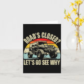 Offroad Racing Dad Sxs 4x4 Off-roading Suv Utv Car カード (黄色い花)