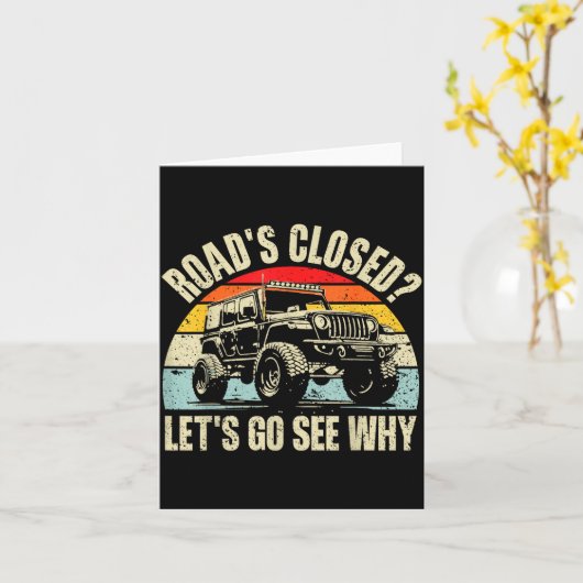 Offroad Racing Dad Sxs 4x4 Off-roading Suv Utv Car カード (黄色い花)