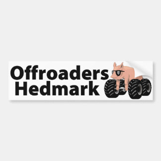 Offroaders Hedmark -バンパーステッカーの白 バンパーステッカー