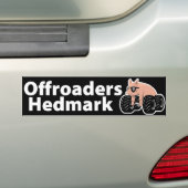 Offroaders Hedmark -バンパーステッカーの黒 バンパーステッカー (車上)