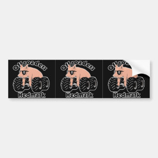 Offroaders Hedmark - 3つのロゴの黒 バンパーステッカー