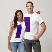 Offset Purple Noise Texture Graphic Tee (カスタム) Tシャツ (ユニセックス)