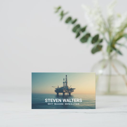 Offshore Oil Rig | Energy 名刺 (スタンド正面)