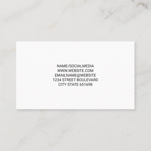 Offshore Oil Rig | Energy 名刺 (裏面)