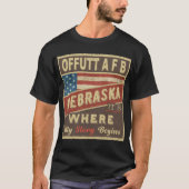 OFFTT A F B, NE私の物語が始まる場所 Tシャツ (正面)