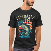 O'fishally 16 Years Old Fishing 16th Birthday Boys Tシャツ (正面)