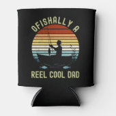 Ofishally a Reel Cool Dad Fun Fishing 缶クーラー (正面)