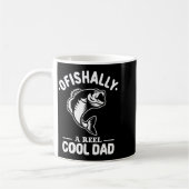 Ofishally A Reel Cool Dad Funny Fishing Lover コーヒーマグカップ (左)