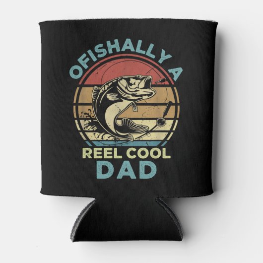Ofishally Funny fishing lover 缶クーラー (正面)