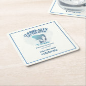 Ofishally Off The Hook Men's Retirement Party スクエアペーパーコースター (アングル)