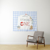 Ofishally One Birthday Personalized Banner タペストリー (インサイチュ(横))