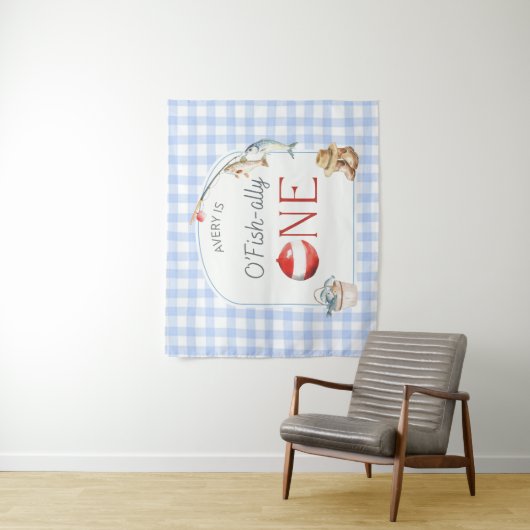 Ofishally One Birthday Personalized Banner タペストリー (インサイチュ)