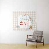 Ofishally One Birthday Personalized Banner  タペストリー (インサイチュ(横))