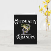 O'fishally Promoted To Grandpa _ Grandpa Fishing  カード (黄色い花)