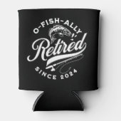 Ofishally Retired 2024 Funny Fishing 缶クーラー (正面)