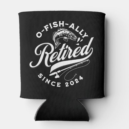 Ofishally Retired 2024 Funny Fishing 缶クーラー (裏面)