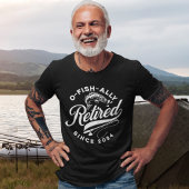 Ofishally Retired 2024 Funny Fishing Tシャツ