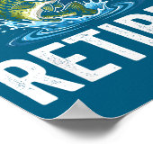 Ofishally Retired 2026 Funny Fishing Retirement Fi ポスター (角)