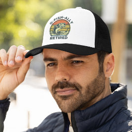 Ofishally Retired Funny Fishing キャップ